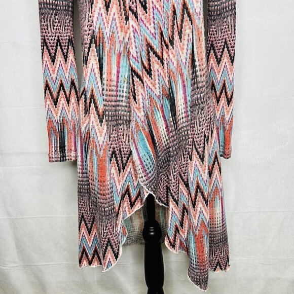 Red Camel Cardigan Duster Lightweight Open-Front Sweater Stretch Women’s Size S - Picture 3 of 10